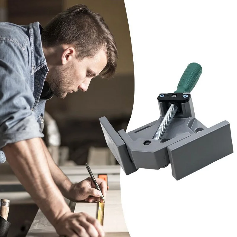 Description Picture 2 of item90 degree angle welding corner Right Angle Fixing Clip Clamp Holder Woodworking Photo Frame glass clamp Hand Tool For Furniture