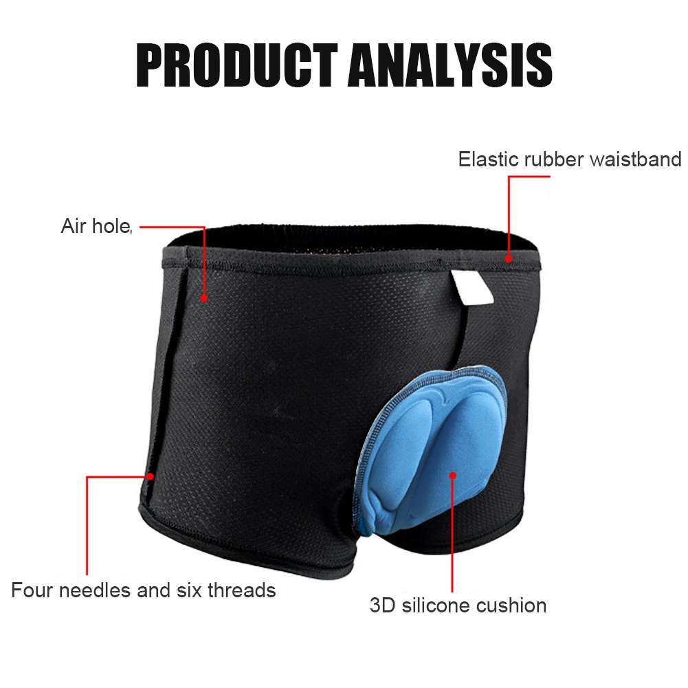Unisex Cycling Shorts Breathable Gel Pad Thickened Underpants MTB Bicycle Pants cycling shorts