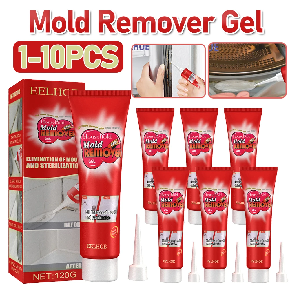Mildew Remover Cleaner 1-10PCS Wall Mold Mildew Remover Cleaner Caulk Gel Pool Tile Gap Spot Mold Remover Washing Machine Bathroom Mildew Gel mildew remover cleaner