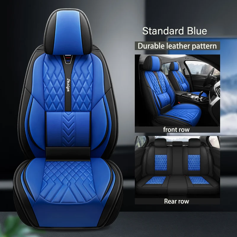 

WZBWZX Leather Car Seat Cover For Peugeot All Model 4008 RCZ 308 508 301 3008 206 307 207 2008 408 5008 607 5 Seats