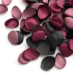 Elegant Green and Gold Silk Rose Petals for Special Occasions and Decorations (Red Black)