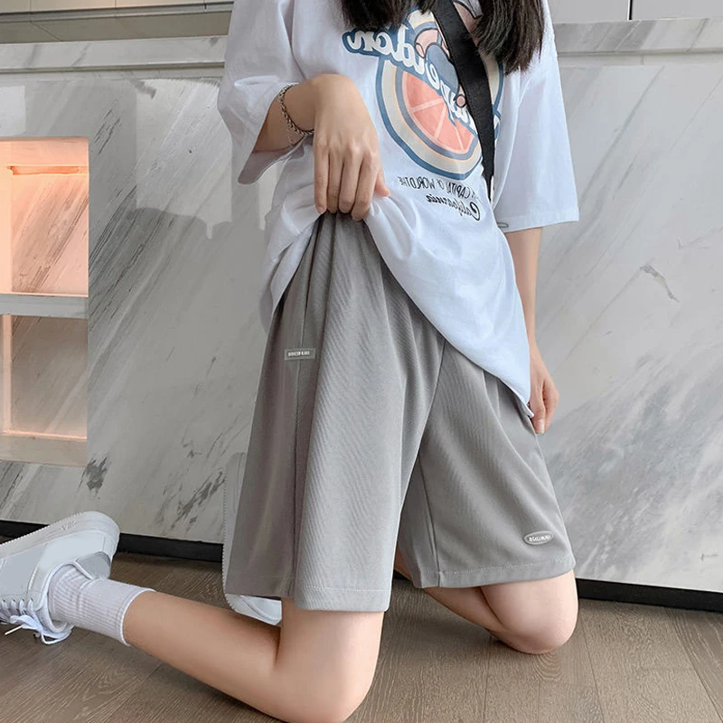 Maternity Summer Plus Size High Waist Pants For Pregnant Women Maternity Wide Leg Loose Shorts Ladies Pregnancy Capris 5