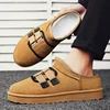 Men's Winter Semi-flip-flops Thickened Velvet Outdoor  Cotton Shoes 3