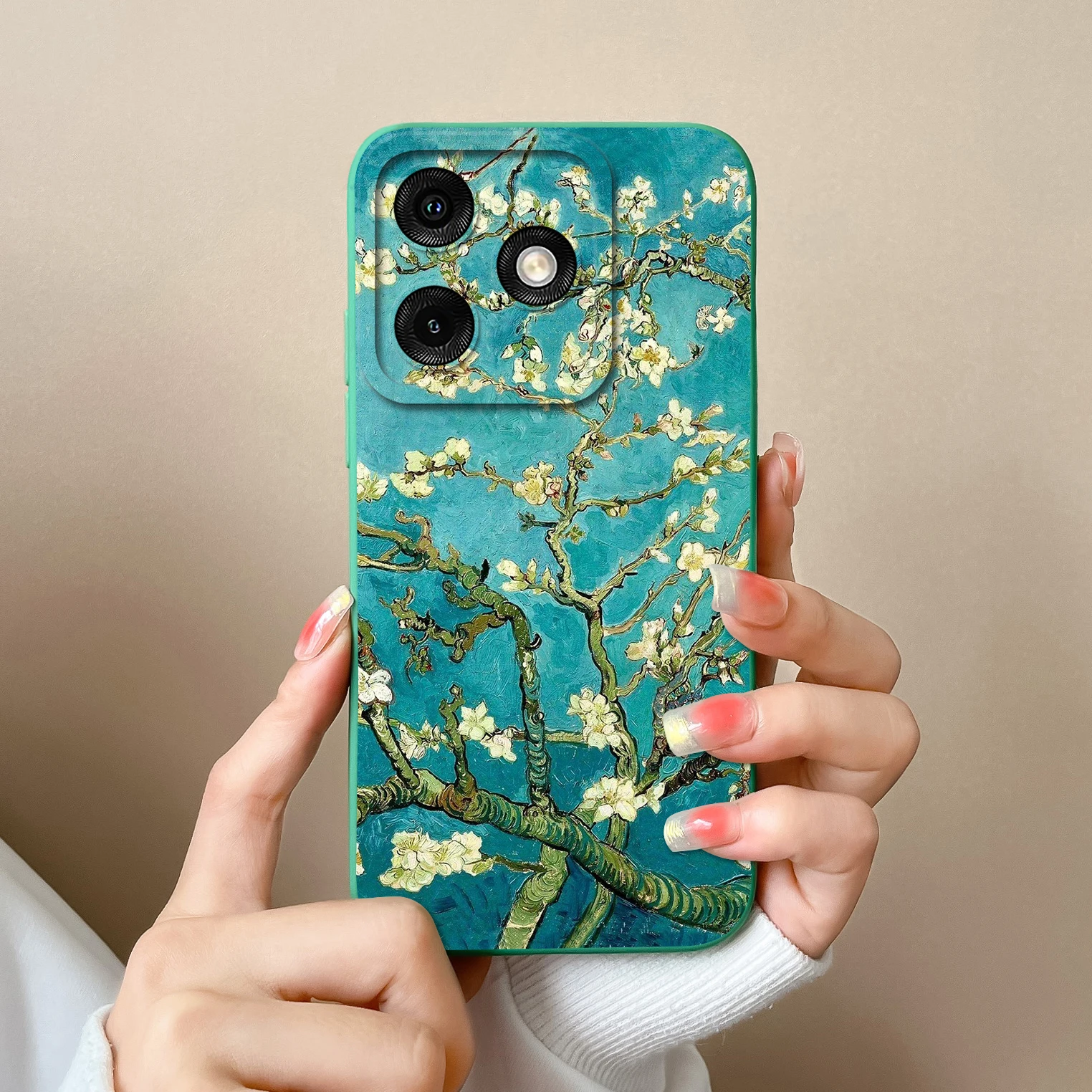 Soft Liquid Silicone Shockproof Back Cover - High Quality Lightweight Bumper Case, Various Styles Available