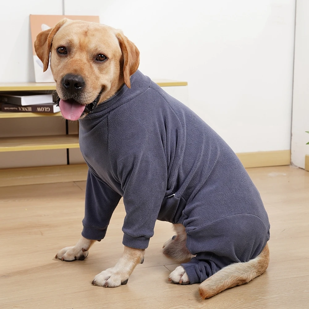 Black Lab Labrador Pyjamas Winter Warm Dog Pajamas Clothes For