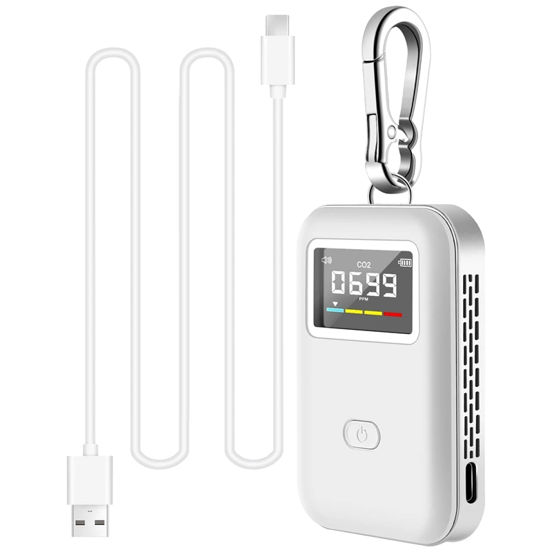 

Mini Indoor Carbon Dioxide Concentration Detector Portable Air Quality Monitoring CO2 Detector
