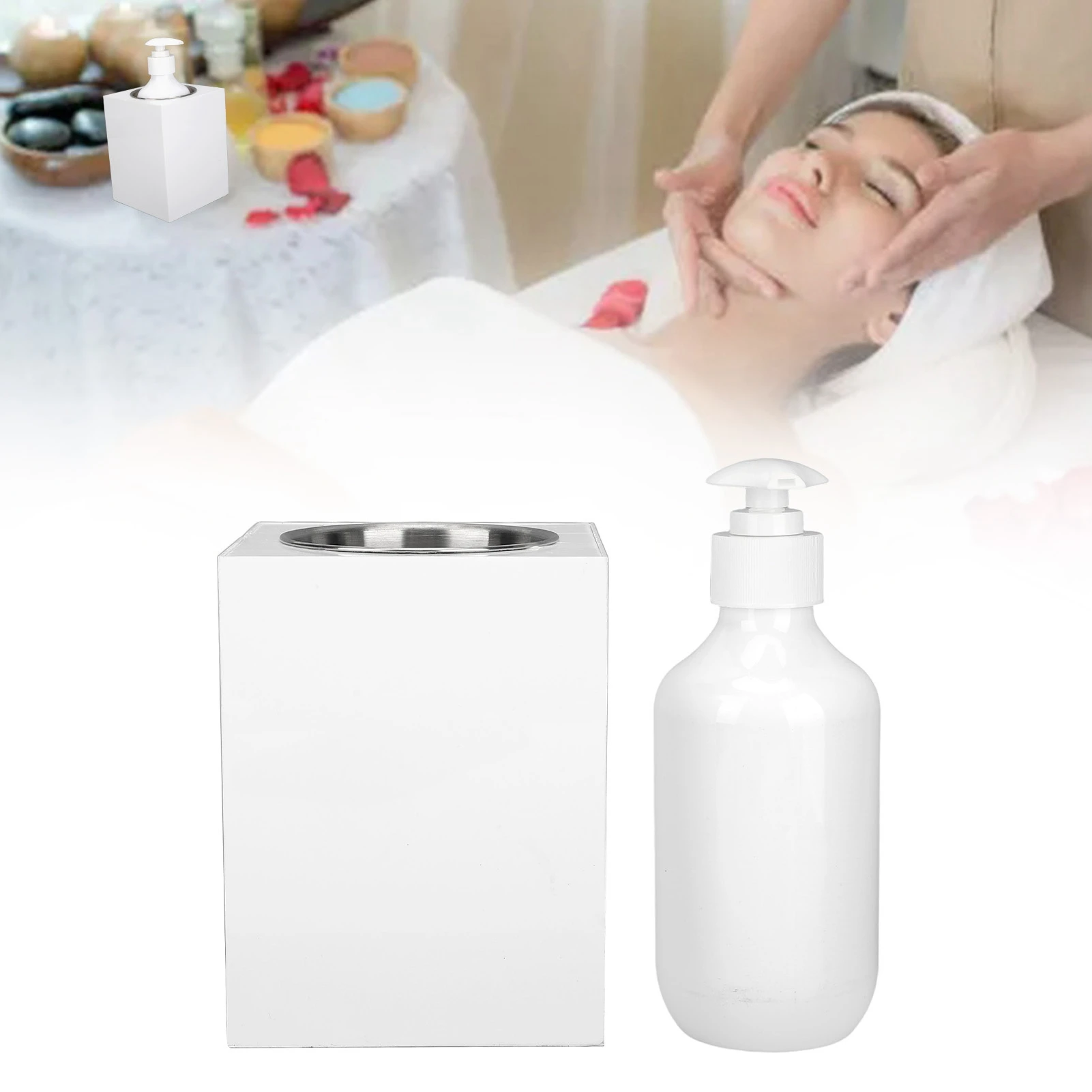 MassageOilHeaterSingleBottleAdjustableAluminumAlloyInnerLiner
