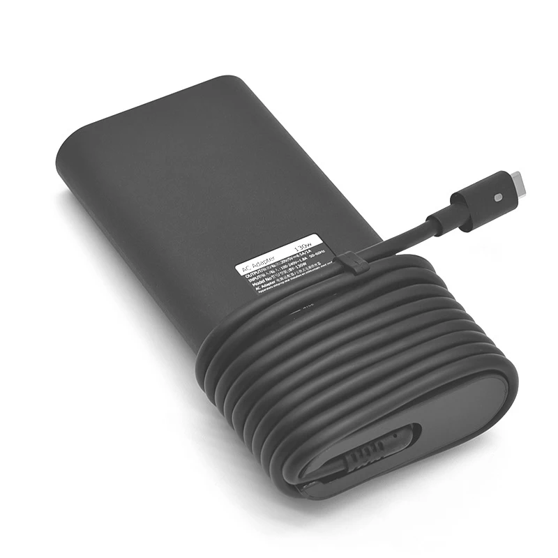 130W USB-C 타입 C 20V 6.5A 노트북 어댑터 (델 XPS 15 9570 9575 DA130PM170 HA130PM170 HA130PM130 AC 전원 공급 장치 충전기)