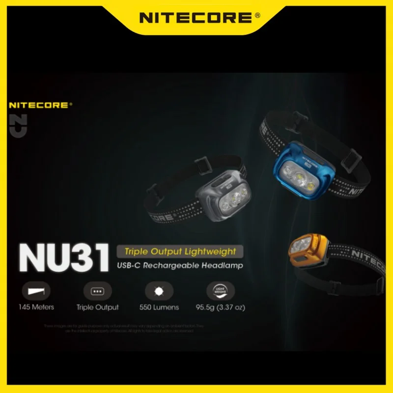 

NITECORE NU31 550Lumens Blazing Output Running Headlamp