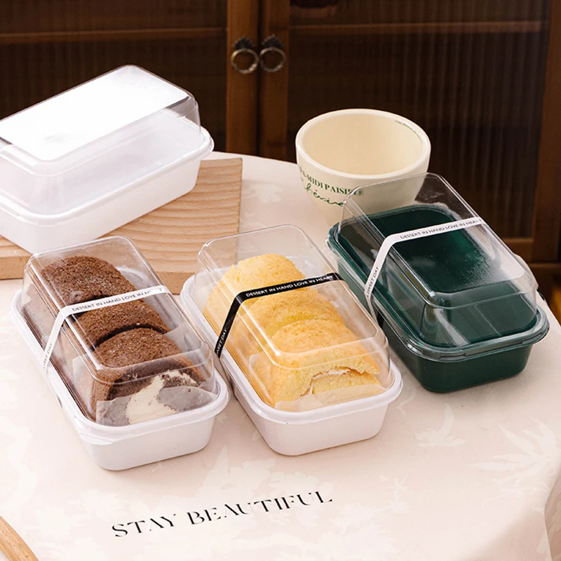 50pcs Clear Lid Roll Cake Boxes for Hot Dogs, Sandwiches, Desserts, Candy, Chocolate, M... - SKU CLCB1913 - UGI Packaging