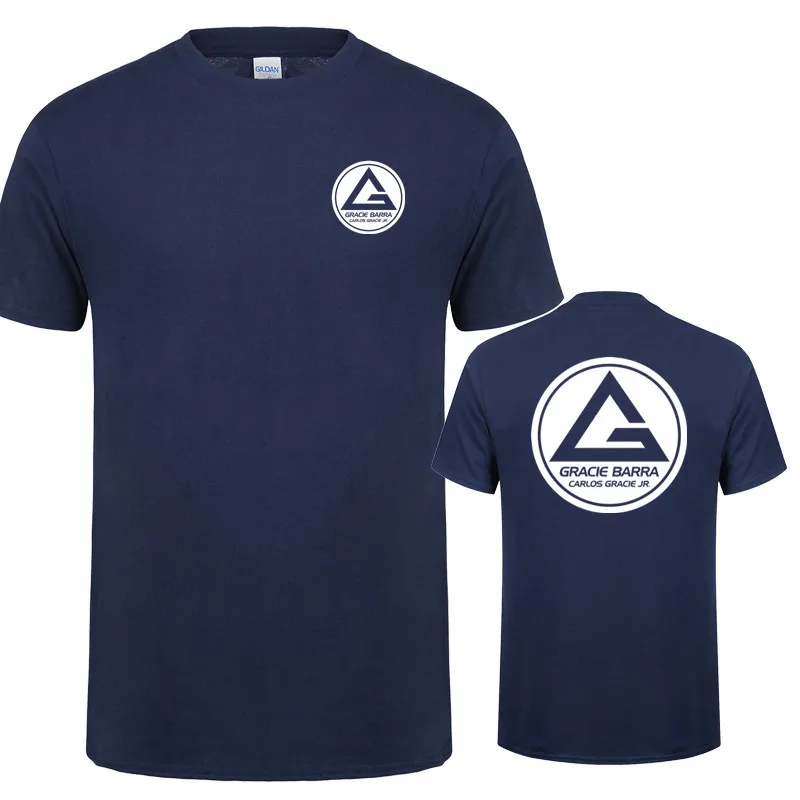 Gracie Barra Carlos GR Brazilian Jiu Jitsu T Shirt Summer Men O Neck Cotton Short Sleeve Tshirts Fashion Cool Tops LH-431 5