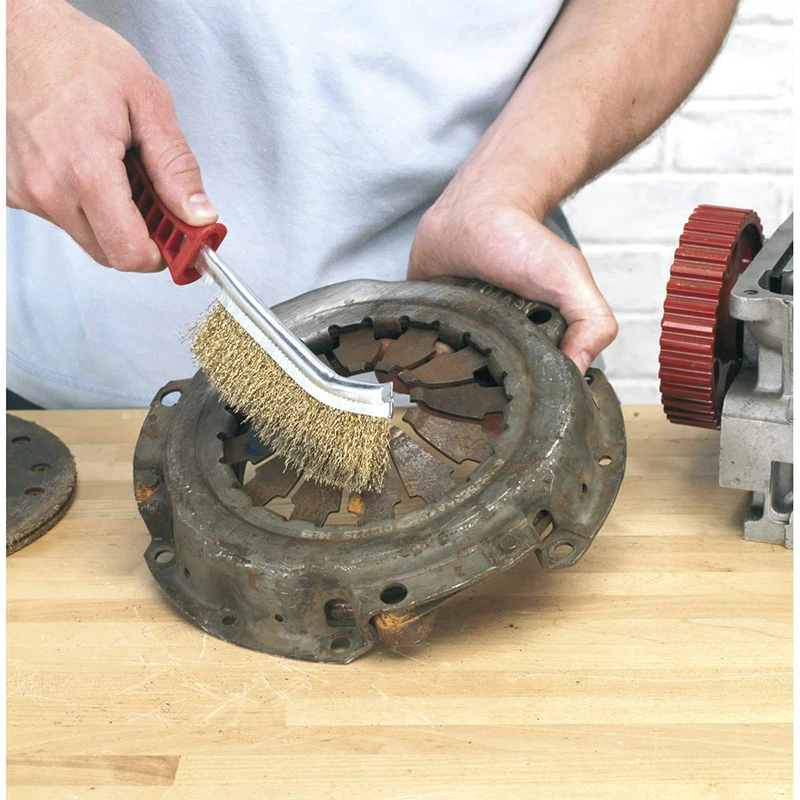 Wire Scratch Brushes Grill Cleaner BBQ Grill Steel Wire Brush Brush-Steel Stainless Steel Brush Rust Paint Removal Tools
