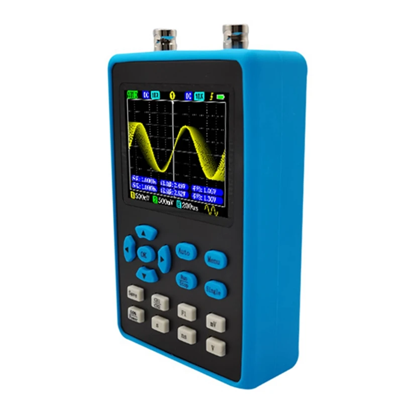 

1Set Digital Oscilloscope 120M Bandwidth 500M Sampling Car Maintenance Dual Channel Handheld Mini