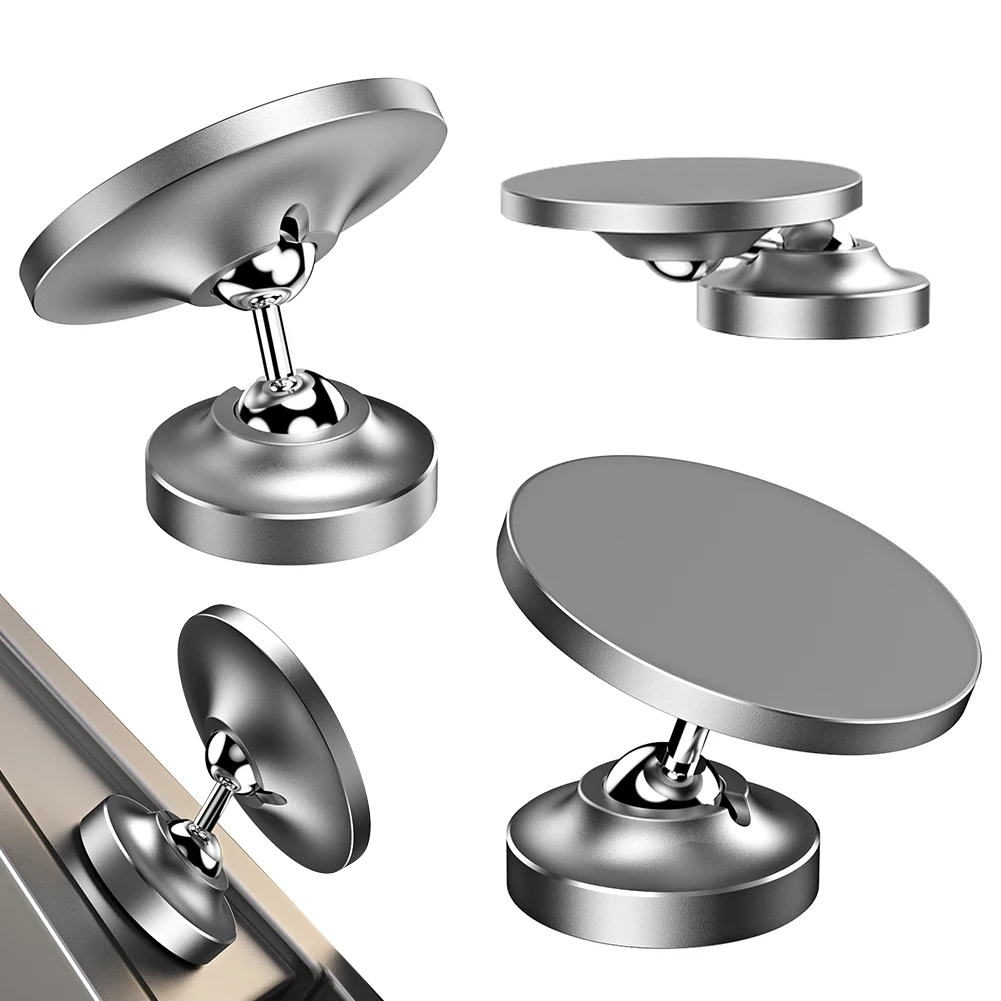 Universal Magnetic Phone Holder with Alloy Base - Strong Grip