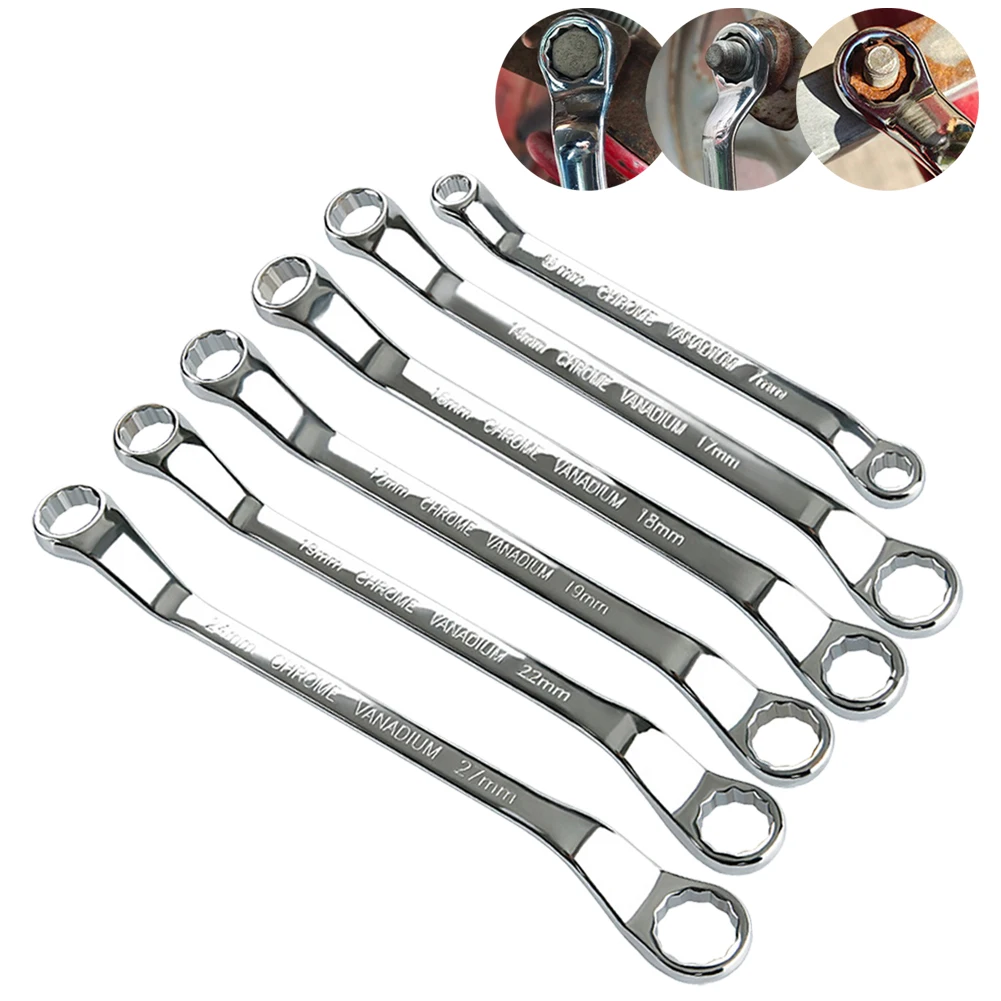 

1pc Double Box End Wrench Metric Combination Durable Aviation Spanner Chromium-vanadium Steel Wrench For Car Repair Tools