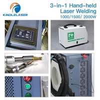 KINDLELASER 1000/1500/2000W Carbon steel/Aluminum/Stainless steel Fan-cooling Mini Laser Welding/Cutting Machine 2