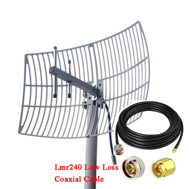 Antena wifi de largo alcance, 5,8 GHz, 30dbi, direccional, WLAN - AliExpress