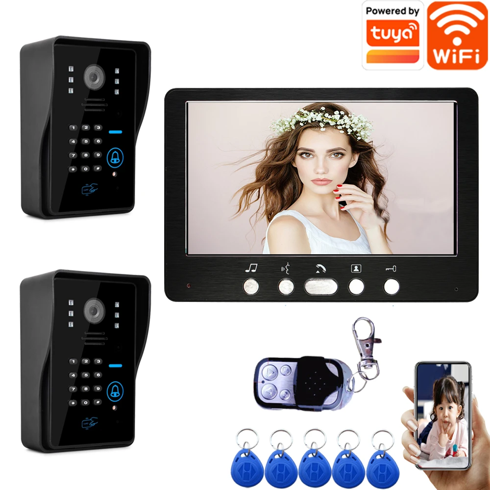 1080P videó Házi telefon Rendszer smare Szikratávirát wifi videó Csengő Port telefont számára haza, éjjeli Látás camer , TUYA APP