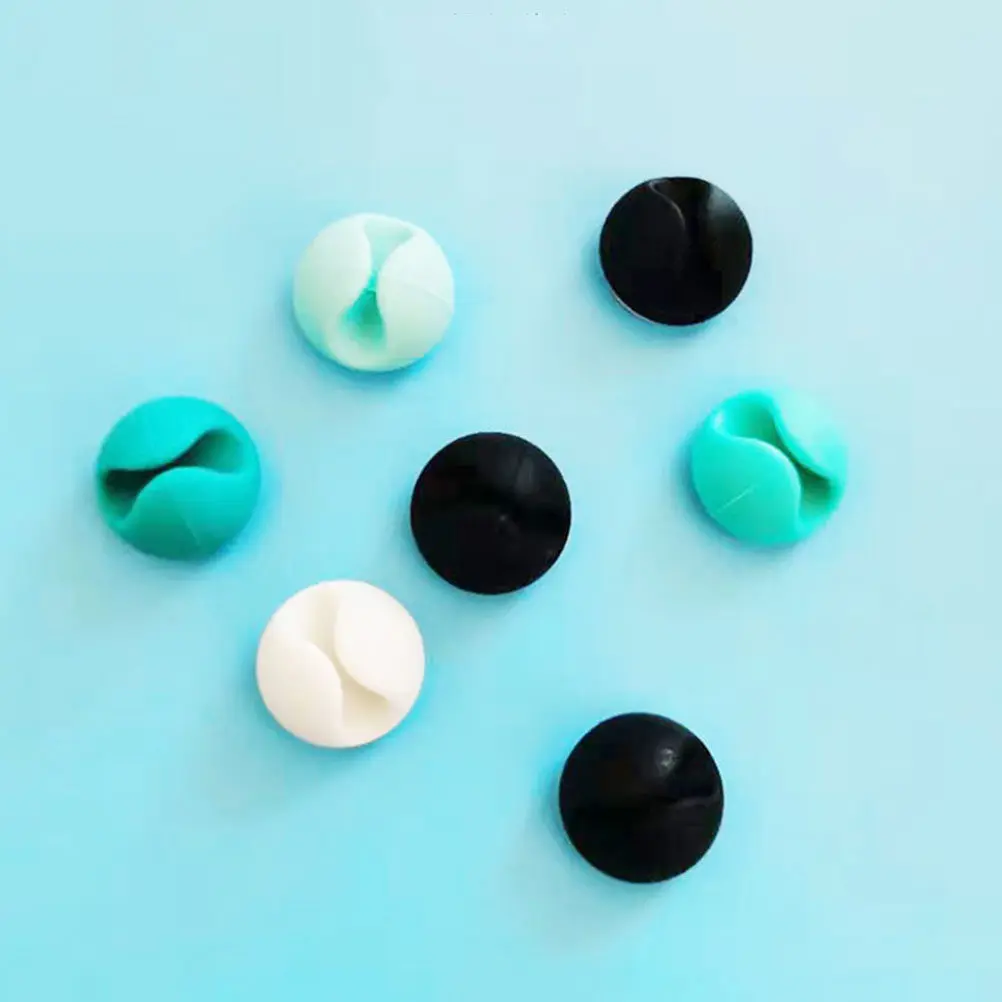 20Pcs 데스크탑 케이블 클립 코드 홀더 PC 노트북 TV 책상용 와이어 정리 도구 깔끔한 와이어 관리 홈 오피스
