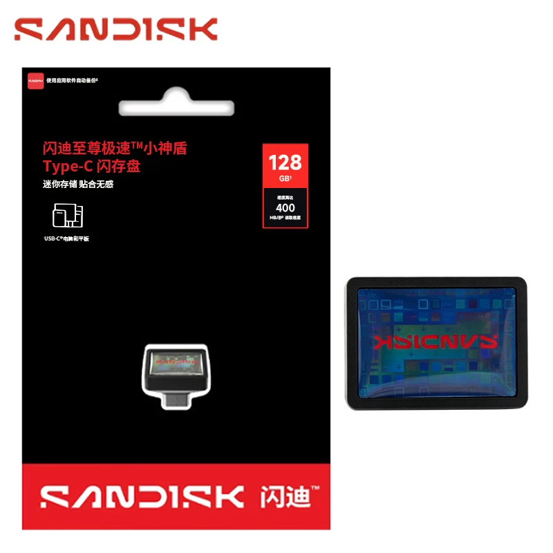 오리지널 SanDisk CZ530 USB 3.2 타입-C 플래시 드라이브 다양한 용량 휴대용 메모리 스틱 노트북 슬림 노트북용