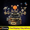 NEW 1098pcs Technical Solar System LED Light Creativity Space Building Blocks Model Science Education Bricks Toy Kid Gift Set 1