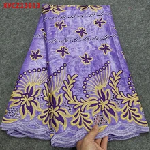 

High Class Design African Nigerian Net cloth Noble Ankara Beautiful ​Swiss Lace Fabric Textiles For Party Dress XYCZ13013