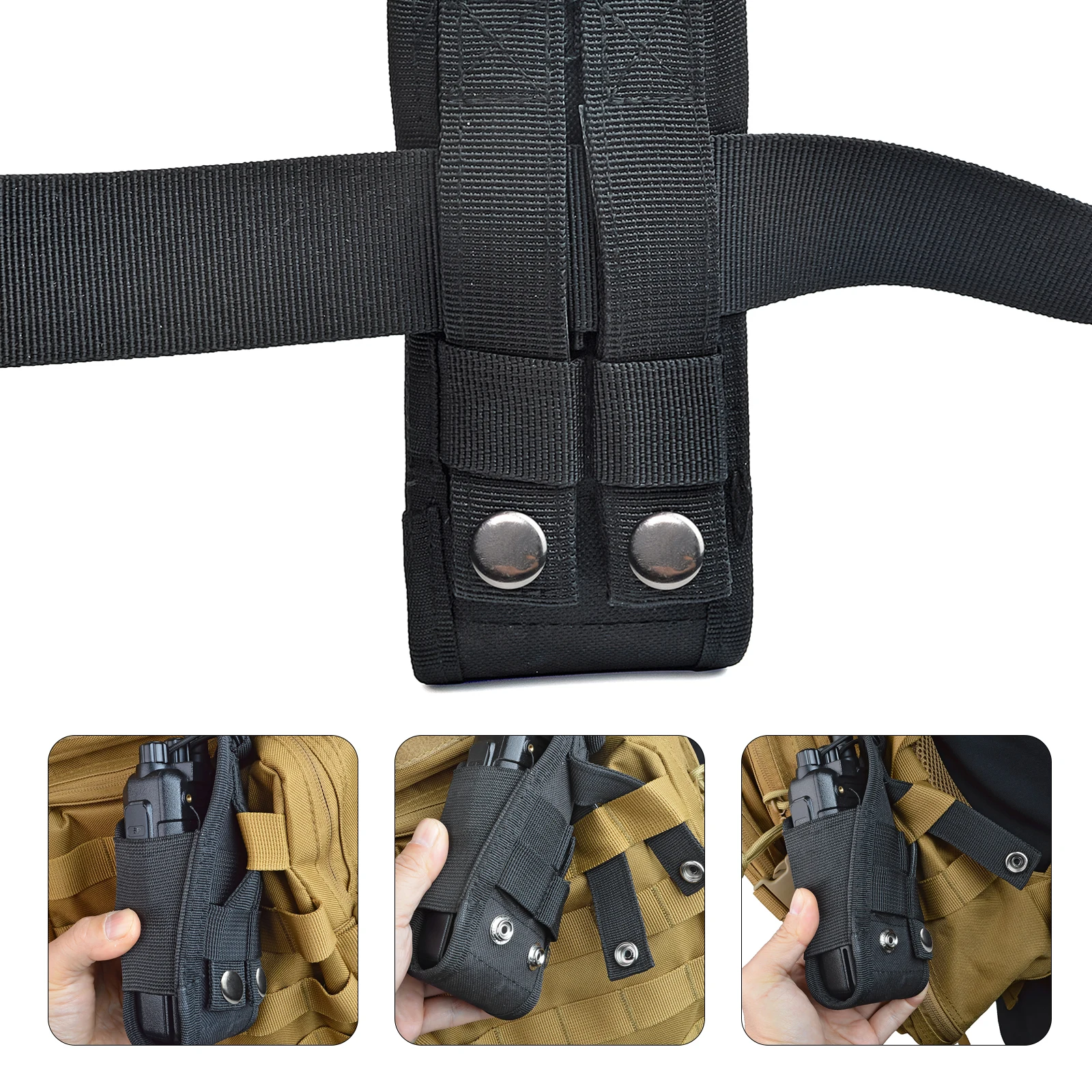 حامل راديو تكتيكي حافظة راديو مولي حزام واجب أجهزة...