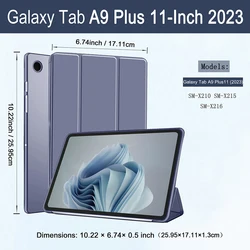 Slim Stand Smart Cover - Soft Back Shell for A9 Plus X210 X215 (Purple)