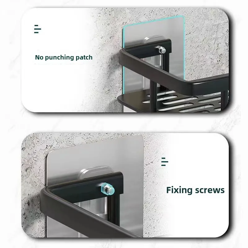 2pcs Bathroom Shelf Screw Sticker 4x10mm Nail-free Strong Non-marking Firm Self-adhesive Large Rack Shelf Screw Sticker