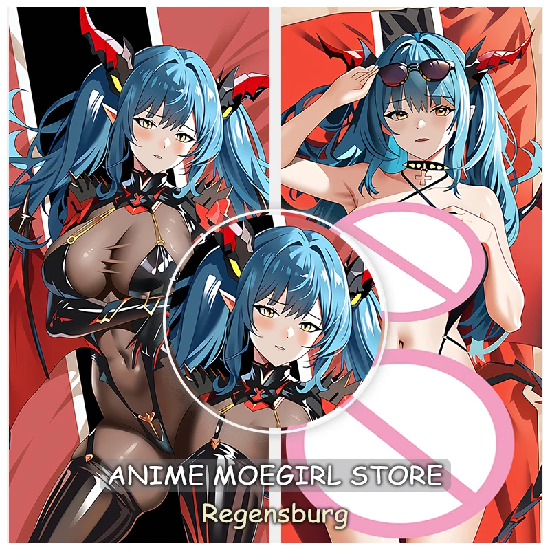 

Azur Lane Regensburg Cartoon Body Pillowcase Anime Double-Sided Printed Otaku King Cushion Cover Dakimakura Pillow Covers Custom