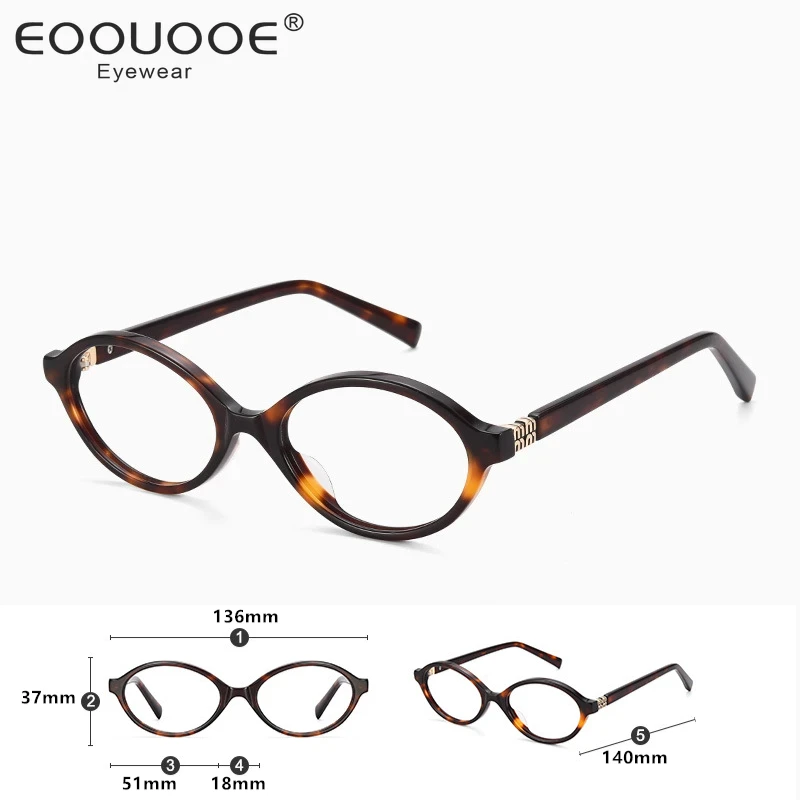 Ladies Reading Glasses MIU Model Small Oval Simple Design