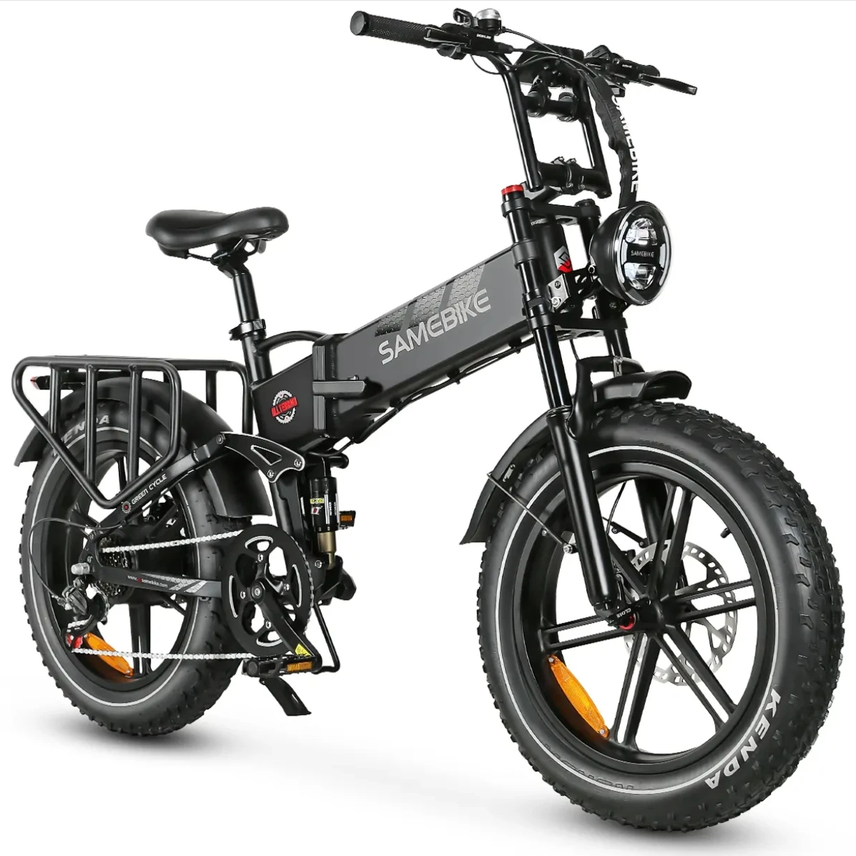 2024 Nuovo Arrivo 1200W 48V 17Ah Batteria Integrata Full Suspension Fat Tire Bici Elettrica