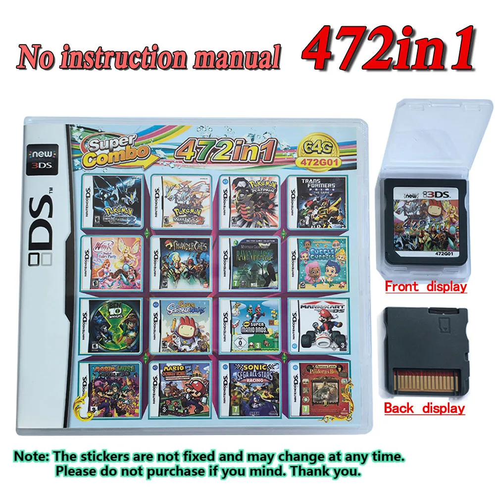 208 4300 in 1 MULTI CART Super Combo Video Games Cartridge Card