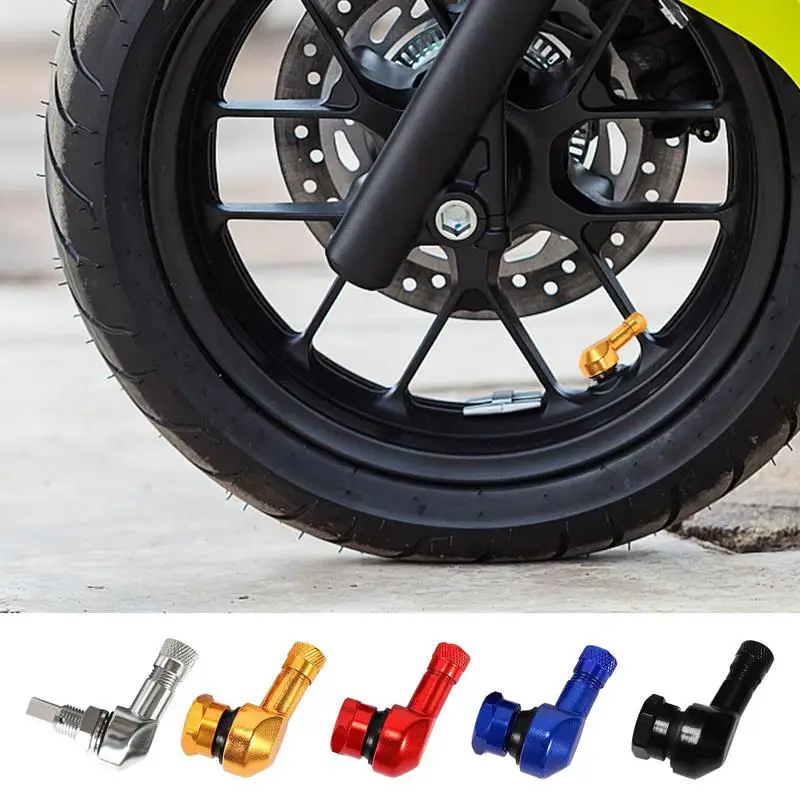 

Auto Tire Caps Leak-Proof Car Dustproof Tire Caps Multi-purpose Vehicle 90 Degree Tubeless Stem Caps For Car Accessories