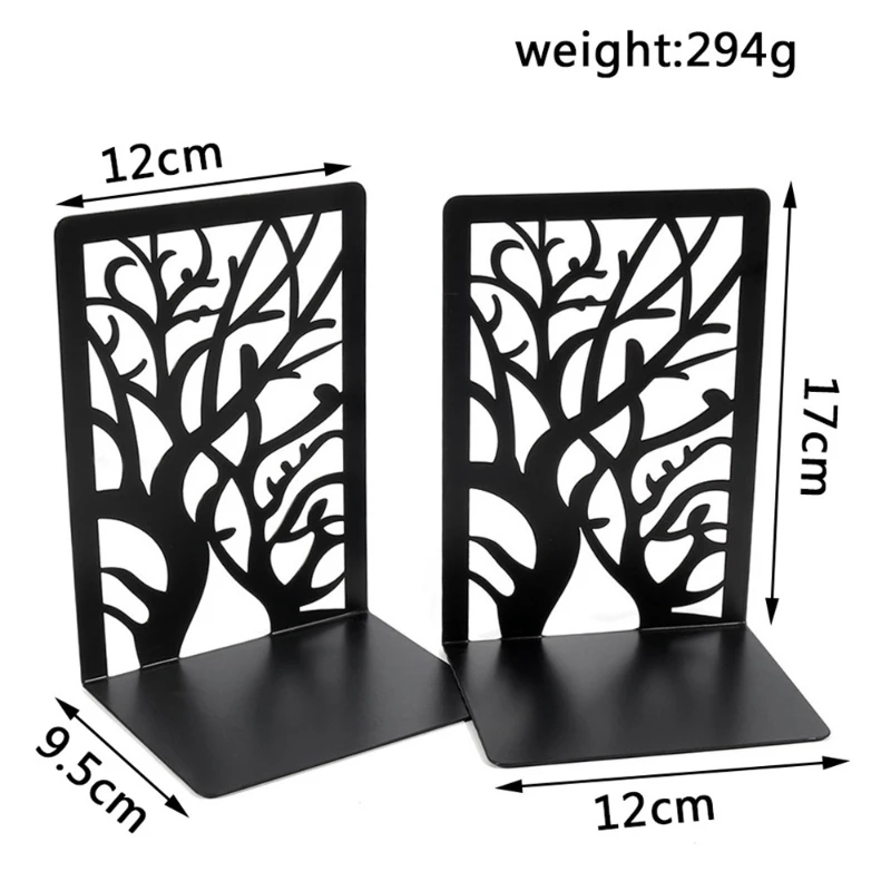 Metal Bookends Book Organizer Book Holder Book Stand Book Terminal for Home Desk Storage Office Supplies