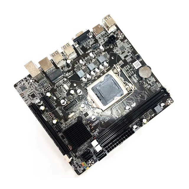 H61 motherboard LGA 1155 бо протсессори CPU Core I3 2100 ва хотираи DDR3 4GB RAM motherboard компютер 5