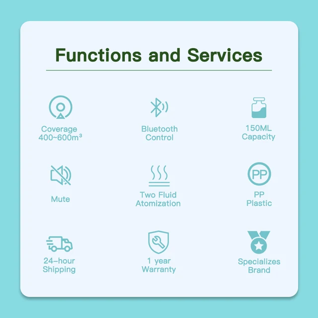 Namste Coverage 400m³ Home Scent Diffuser Bluetooth Aromatherapy Machine Hotel Diffuser Essential Oil Aromatherapy machine 6