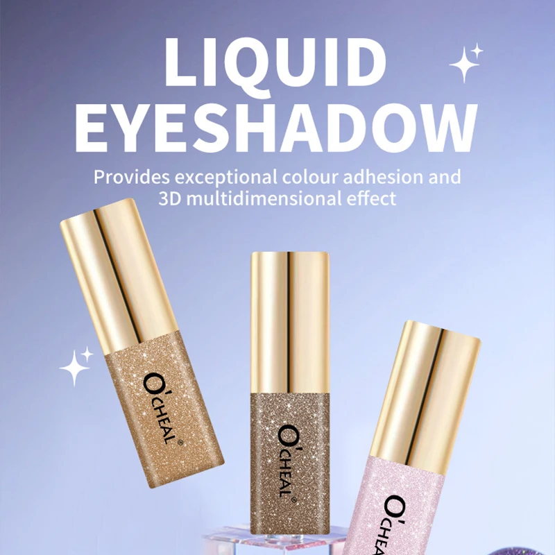 Popping Pearl Liquid, Mini Eyeshadow Liquid, Highlighting Eyebrows, Highlighting Fine Glitter Shimmer, 7 Colors 3