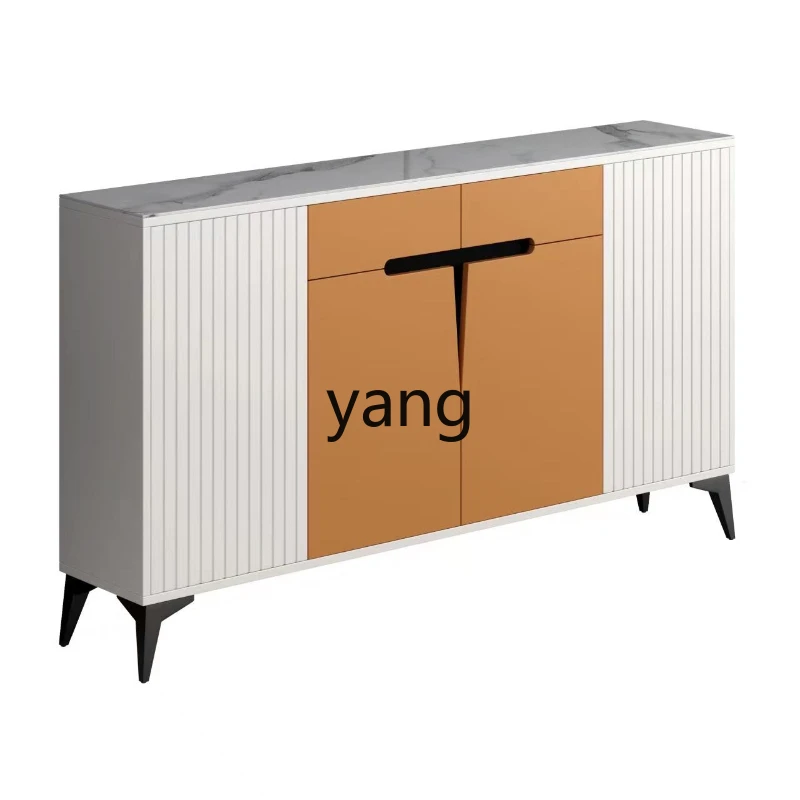 

CX Solid Wood Stone Plate Light Luxury Sideboard Multi-Functional Storage Modern Simple Home