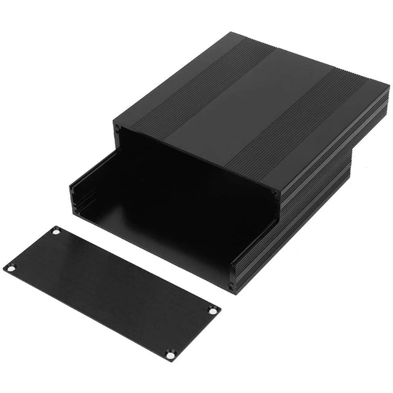 

F3KE Черный алюминиевый корпус для проекта электроники DIY с разделенной конструкцией