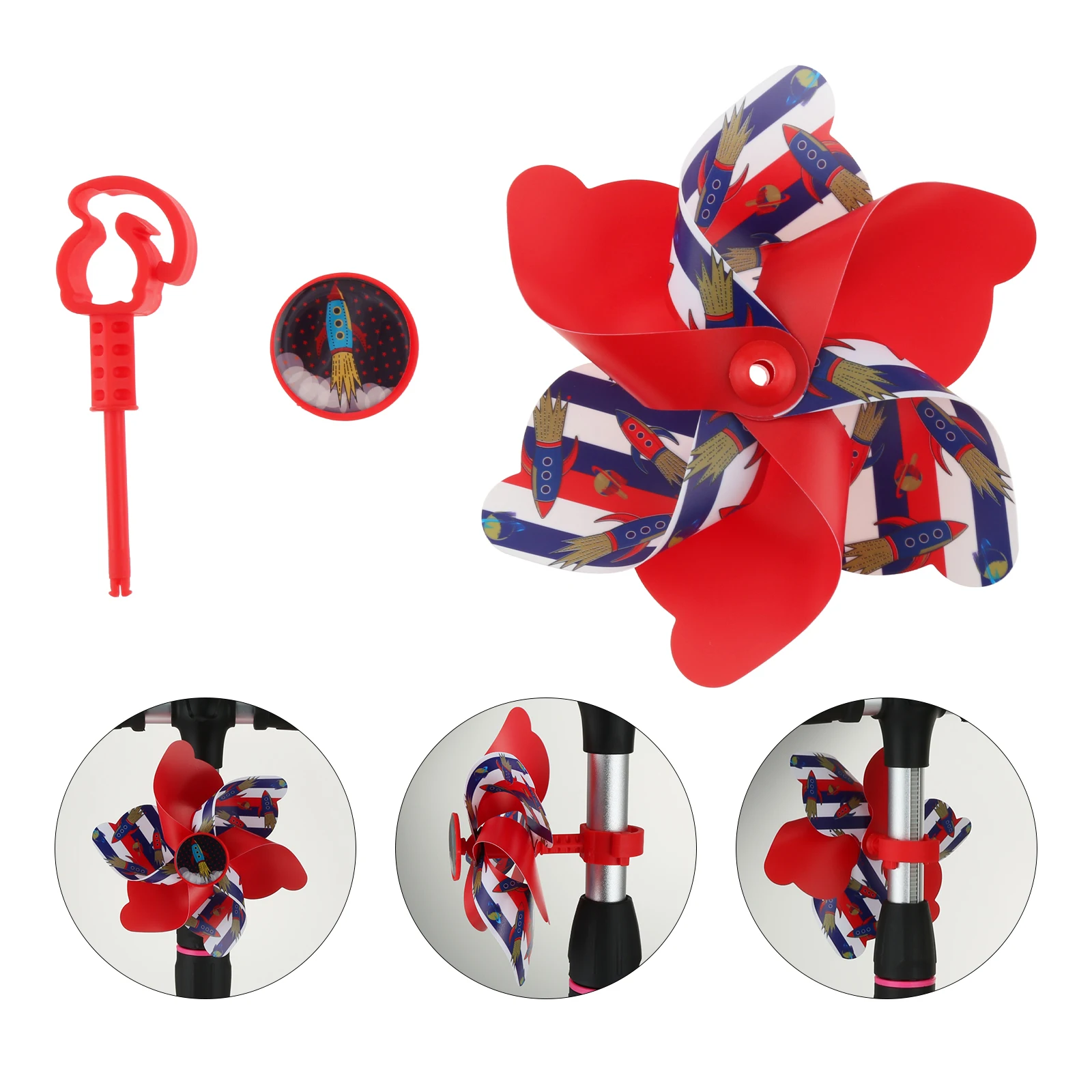 1Pc Children Bicycle Windmill Cartoon Colorful Pinwheel Windmill for Kid'S Bicycle Scooter Outdoor Decorative Gifts for Children