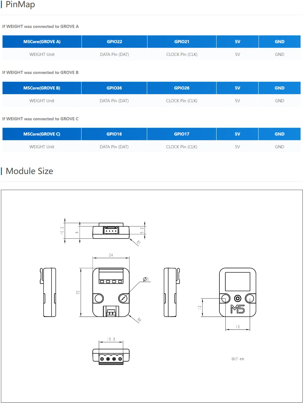Official Mini Weight Unit (HX711) Load Cell Amplifier