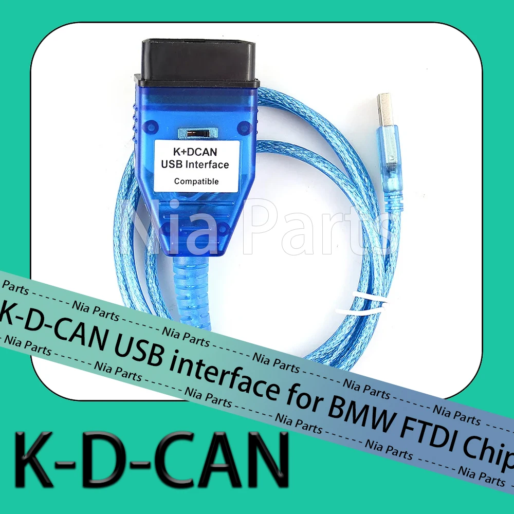 

For BMW KDCAN Switch scanner automotriz Cable K D CAN USB interface for BMW FTDI Chip OBD2 Diagnostic Scanner FT232RL Ediabas