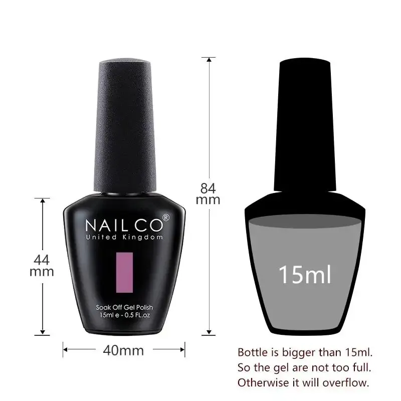NAILCO 젤리 유리 젤 네일 광택제 반투명, 다채로운 반영구 바니시, UV LED 흡수, 네일 아트 매니큐어 젤, 여름