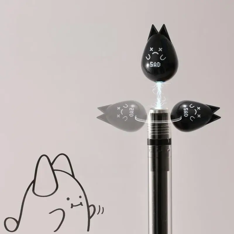 XH 1Pcs 사무용 문구류 귀여운 동물 디자인의 플로팅 매직 젤 펜 0.5mm 고급 팁 가볍고 휴대용 학교 용품