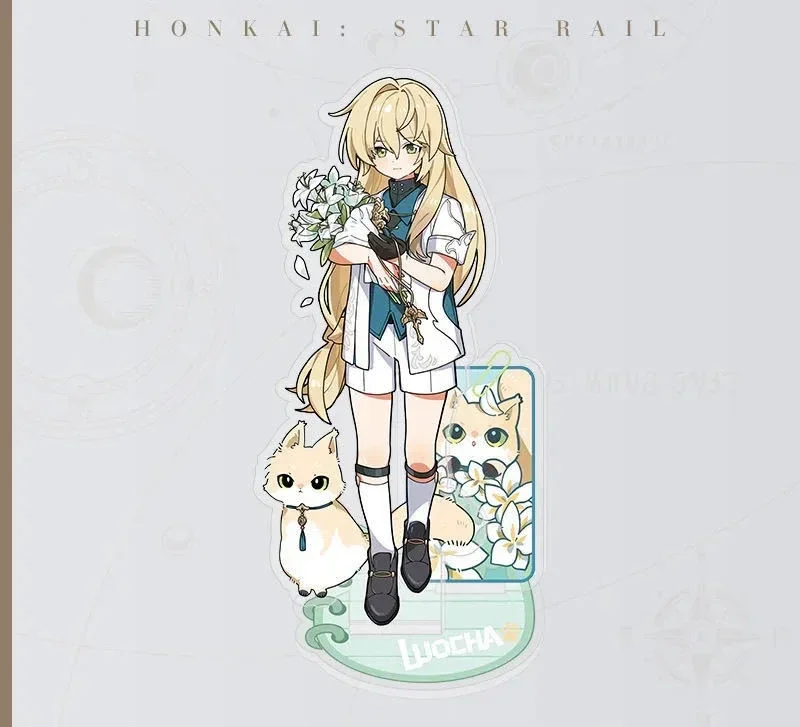 Honkai: Star Rail Blade & Kafka Acrylic Figure Stand - Cat-Themed Desk Decor Ornament