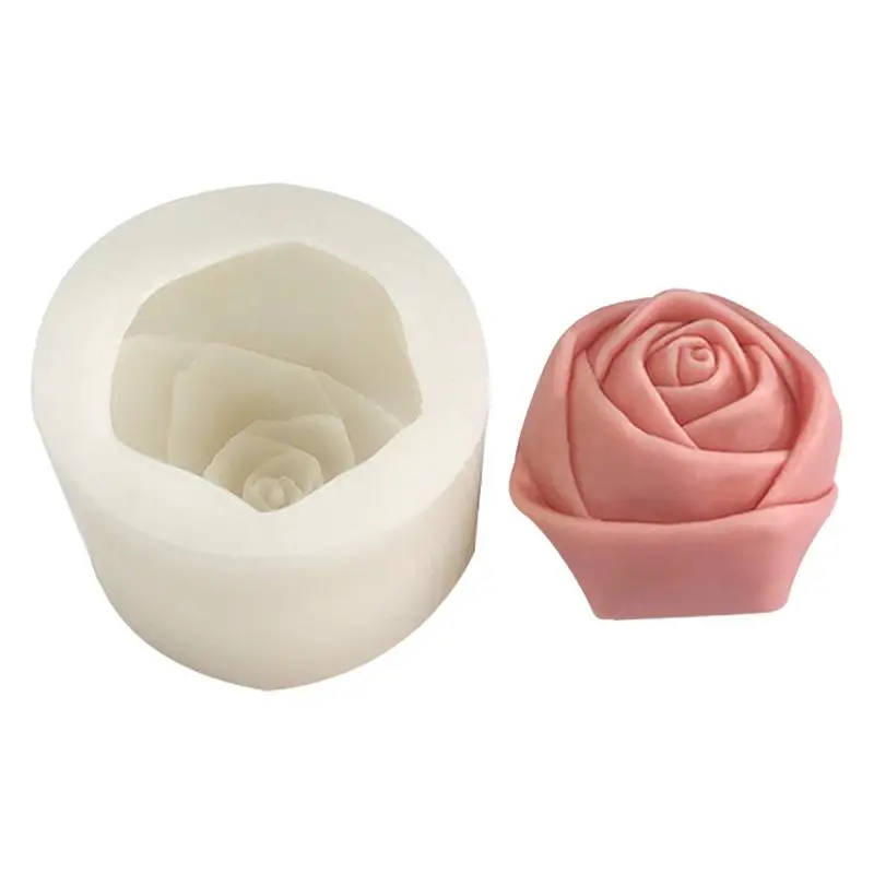 

Rose Mold Silicone Cake Chocolate Mold Rose Candle Molds Wedding Cake Decorating Tools Fondant Sugarcraft Cake Molds for DIY