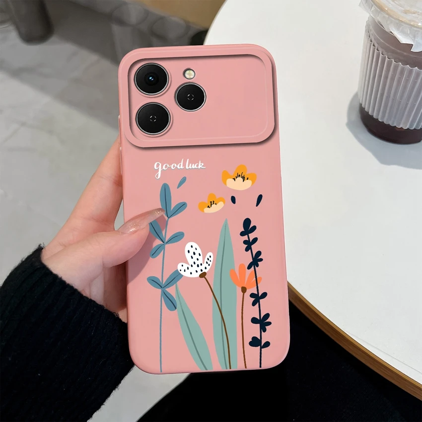 Lovely Panda Liquid Silicone Anti-Slip Phone Case with Camera Protection