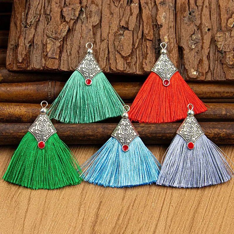 2/4/6Pcs Mini Craft Tassel Handmade Soft Silk Tassel for Earring Jewelry Making DIY Projects Keychain Bookmarks tassel decoration,tassel accessories,mini tassels