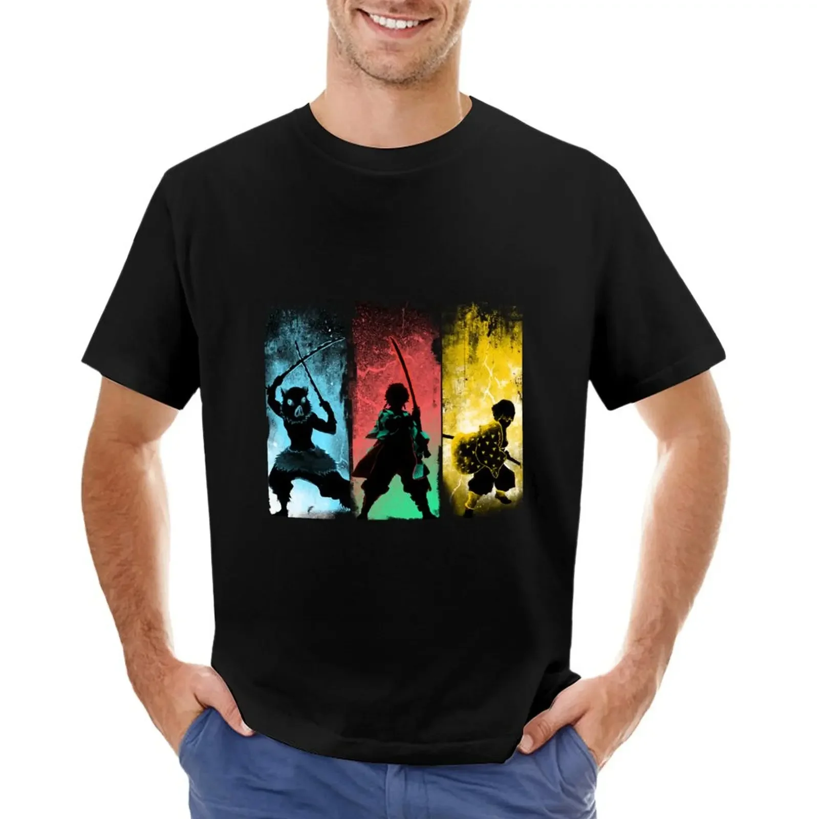 

Demon in My pocket Inosuke Art Gift T-shirt kawaii clothes customs workout shirts for men
